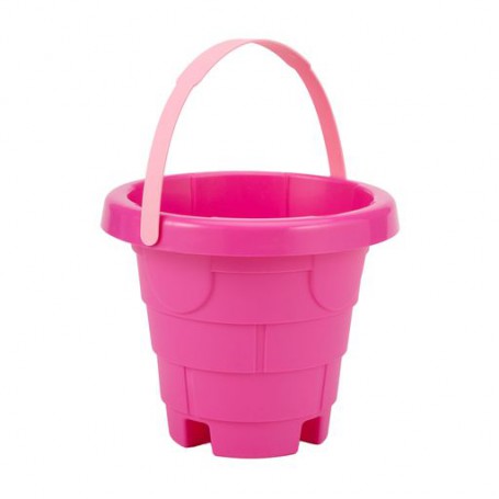 Детское ведро для песка Tigres Башня, розовое, 12*14 см, от 1 года, 1 л (39629)