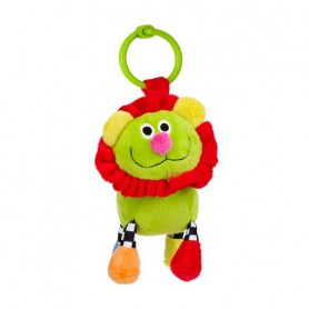 Игрушка-погремушка Canpol Babies Веселые зверьки Лев, зеленая, с рождения (2/284)