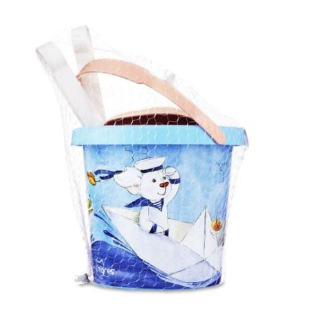 Детский набор для песка Tigres Морская прогулка, с термонаклейкой 18.5*14*13.5 см, от 1 года, 5 элементов (39503)