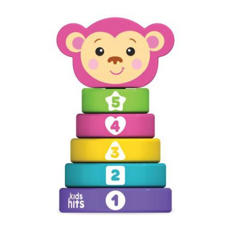 Деревянная игрушка Kids Hits Stack and Play Monkey, от 1 года, 11.5*23.1*11.5 см (KH20/013)