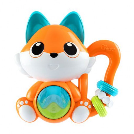 Детская музыкальная игрушка-погремушка Chicco Лисичка, 13*12*4.5 см, от 6 месяцев (11589.00)