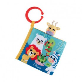 Детская мягкая книжка Chicco Животные, 15*15*4 см, от 3 месяцев (11166.00)