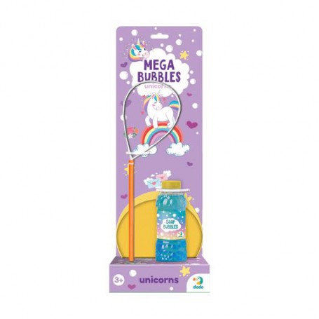 Мыльные пузыри DoDo Mega Bubbles Единорожки, с тарелкой, от 3 лет, 450 мл (500118)