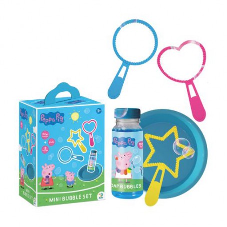 Мини-набор мыльных пузырей DoDo Peppa Pig, от 3 лет (миска, 1 шт + рамки, 3 шт + мыльные пузыри, 150 мл) (200608)