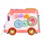 Детская развивающая игрушка-сортер Sobe Bear Автобус, розовый, от 6 месяцев, 26*19*19 (YL1033-1/HJ093001031)