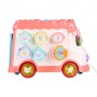 Детская развивающая игрушка-сортер Sobe Bear Автобус, розовый, от 6 месяцев, 26*19*19 (YL1033-1/HJ093001031)