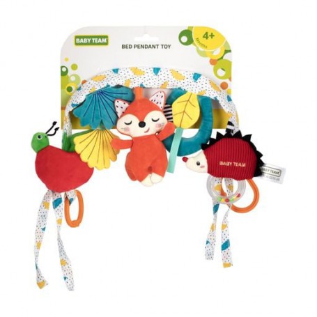 Развивающая игрушка-подвеска на кроватку Baby Team, от 4 месяцев, 32*29*6 см (8581)