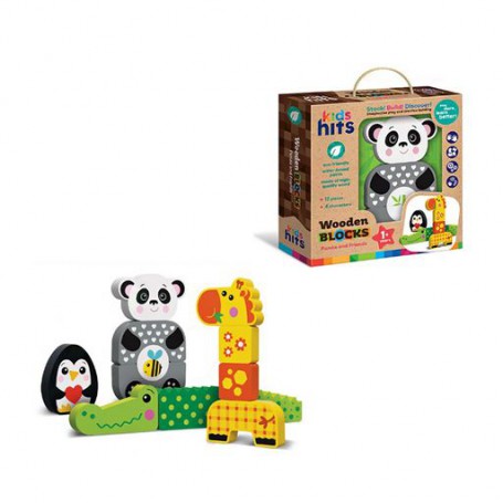 Игрушка деревянная Kids Hits Panda And Friends от 1 года, 21.4*21.9*5.5 см (KH20/006)