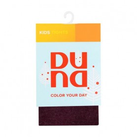 Колготки детские зимние Duna 4465 хлопчатобумажные с махровым следом, бордовые, размер 98-104