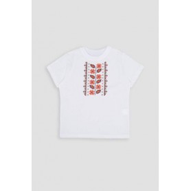 Вишиванка з коротким рукавом для дівчинки Brands 110 Білий ЦБ-00251111 (SKT000995627) (1286557)