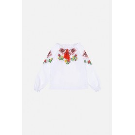 Вишиванка для дівчинки з довгим рукавом Brands 116 Білий ЦБ-00245239 (SKT000980945) (1286577)