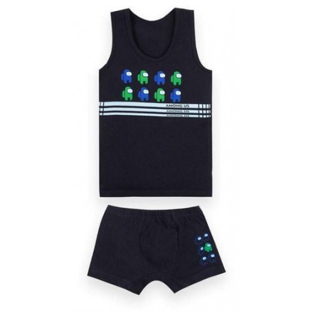 Комплект білизни для хлопчика Mareks Темно-Синій на зріст 116 (70006) (1286142)