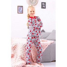 Піжама для дівчинки на кнопці Носи своє 122 Сірий (p-3028-127605) (1229262)