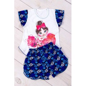 Комплект спальний для дівчаток Носи своє 86 Синій (p-833-117421) (1228910)