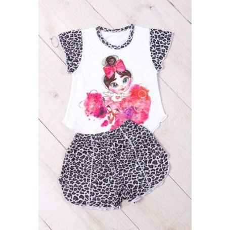 Комплект спальний для дівчаток Носи своє 86 Сірий (p-833-117440) (1229004)