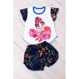 Комплект спальний для дівчаток Носи своє 86 Синій (p-833-117406) (1228903)