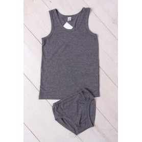 Комплект для хлопчика (майка+труси) Носи своє 134 Сірий (p-7697-85726) (1307638)