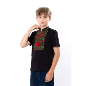 Вишиванка для хлопчика з коротким рукавом Носи своє 122 Чорний (p-11936-131989) (1307311)
