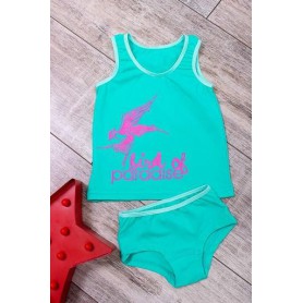 Комплект для для дівчинки (майка+труси) Носи своє 104 Зелений (p-4734-98370) (1307085)
