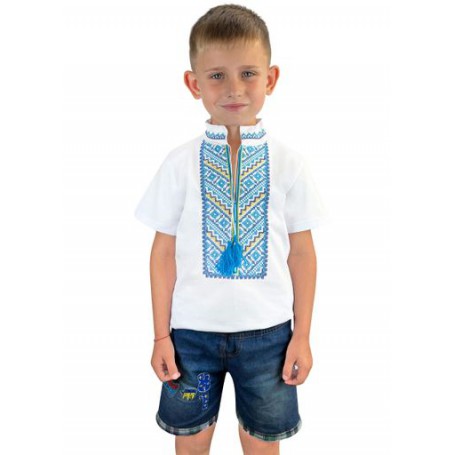 Вишиванка для хлопчика Модельер 25023 32 Білий (13884) (1286648)