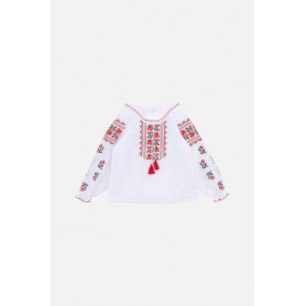 Вишиванка з довгим рукавом для дівчинки Brands 116 Білий ЦБ-00246415 (SKT000984495) (1286590)