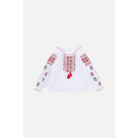 Вишиванка з довгим рукавом для дівчинки Brands 116 Білий ЦБ-00246415 (SKT000984495) (1286590)