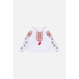 Вишиванка з довгим рукавом для дівчинки Brands 104 Білий ЦБ-00246415 (SKT000984493) (1286585)