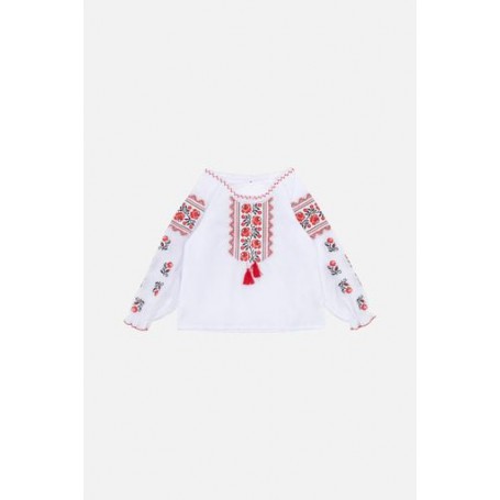Вишиванка з довгим рукавом для дівчинки Brands 104 Білий ЦБ-00246415 (SKT000984493) (1286585)
