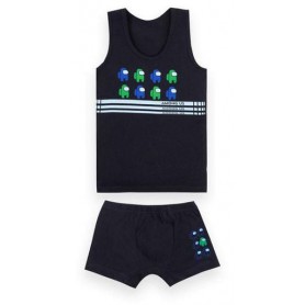 Комплект білизни для хлопчика Mareks Темно-Синій на зріст 110 (70006) (1286139)