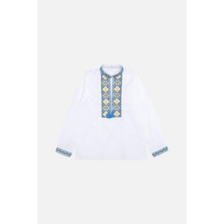 Вишиванка з довгим рукавом для хлопчика Brands 140 Білий ЦБ-00246424 (SKT000984539) (1286532)