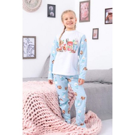 Піжама для дівчинки Носи своє 104 Блакитний (p-4126-146634) (1229213)