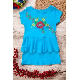 Сукня-вишиванка для дівчаток Носи своє 86 Бірюзовий (p-1348-105356) (1307578)