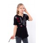 Вишиванка для дівчинки з коротким рукавом Носи своє 122 Чорний (p-16438-189815) (1307175)