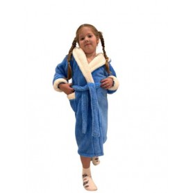 Халат детский теплый 11-14 лет Голубой (П4К-Al-kid-halat-001/3-02) (1050706)