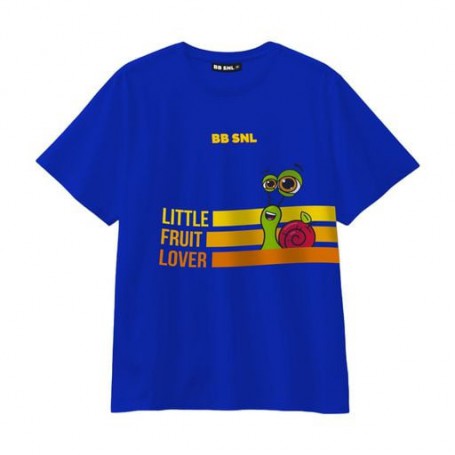 Детская футболка Bob Snail Little Fruit Lover оверсайз, синяя, от 5 до 7 лет