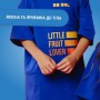 Детская футболка Bob Snail Little Fruit Lover оверсайз, синяя, от 5 до 7 лет
