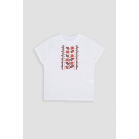 Вишиванка з коротким рукавом для дівчинки Brands 134 Білий ЦБ-00251116 (SKT000995631) (1286572)