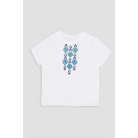 Вишиванка з коротким рукавом для дівчинки Brands 92 Білий ЦБ-00251110 (SKT000995613) (1286543)