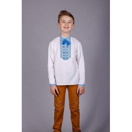 Вишиванка на хлопчика Козачок 128 Синій ЦБ-00117558 (SKT000523557) (1286539)