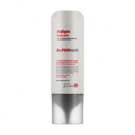 Оздоровительная маска для кожи головы Dr.FORHAIR Folligen Scalp Pack, 250 мл