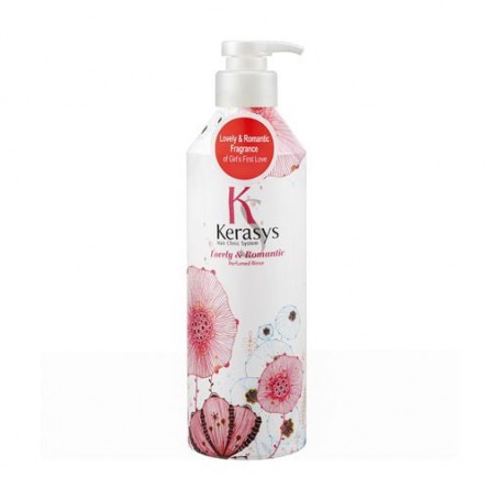 Парфюмированный кондиционер KeraSys Lovely & Romantic Perfumed Rince для поврежденных волос, 600 мл
