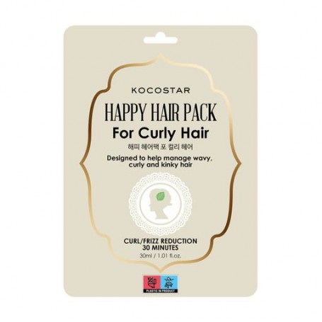 Тканевая маска Kocostar Happy Hair Pack для вьющихся волос, 30 мл