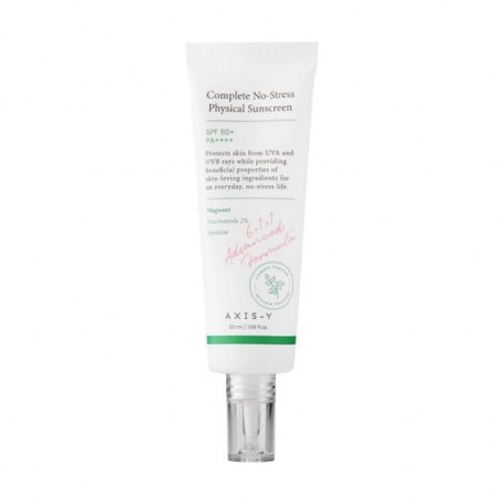 Солнцезащитный крем для лица Axis-Y Complete No-Stress Physical Sunscreen SPF 50+ PA++++, 50 мл