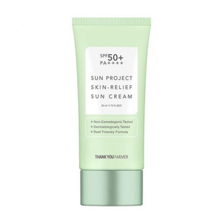 Солнцезащитный крем для лица Thank You Farmer Project SkinRelief Sun Cream, SPF 50+ PA++++, 50 мл