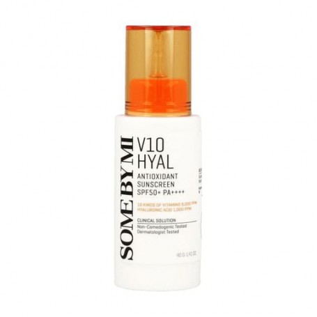 Солнцезащитный крем для лица Some By Mi V10 Hyal Antioxidant Sunscreen, SPF 50+ PA++++, с антиоксидантами, 40 мл