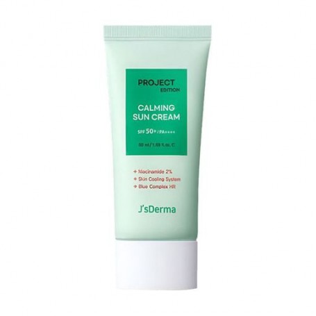 Солнцезащитный успокаивающий крем для лица J'sDerma Project Edition Calming Sun Cream SPF 50+, 50 мл