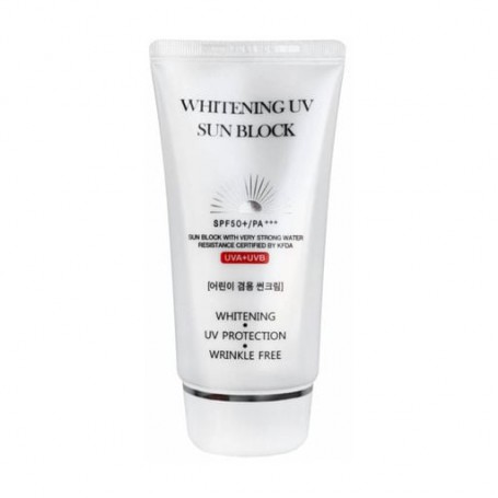 Солнцезащитный крем для лица Jigott Whitening UV Sun Block SPF 50+/PA+++, 70 мл