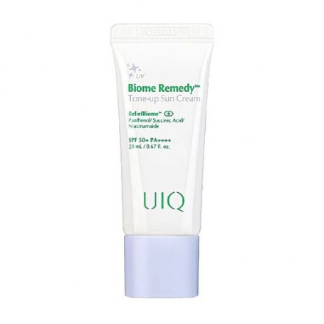 Тонирующий солнцезащитный крем для лица UIQ Biome Remedy Tone-up Sun Cream, SPF 50+ PA++++, 20 мл
