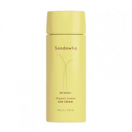 Солнцезащитный крем для лица Sandawha Organic Lemon Sun Cream, SPF 28 PA++, 70 г