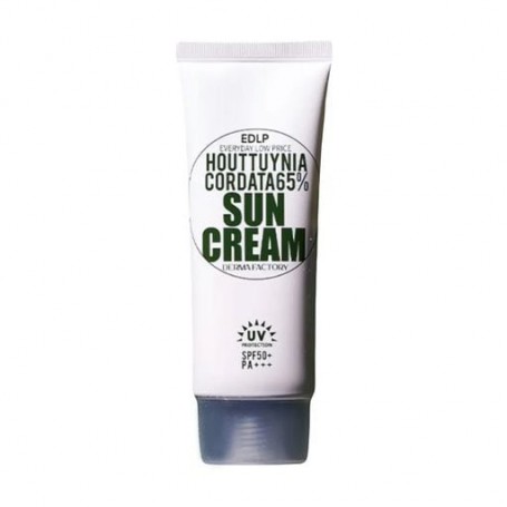 Солнцезащитный крем для лица Derma Factory Houttuynia Cordata 65% Sun Cream, SPF 50 PA+++, 50 мл